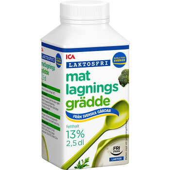 Matlagningsgrädde Laktosfri 13% 2,5dl ICA