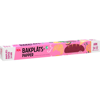 Bakplåtspapper 33cm 24 ark Miljömärkt ICA