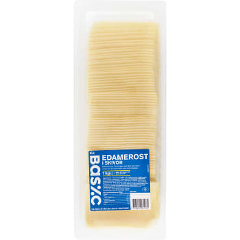 Edamer Skivad 1kg ICA Basic
