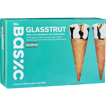 Glasstrut Vanilj 8-p 120ml ICA Basic