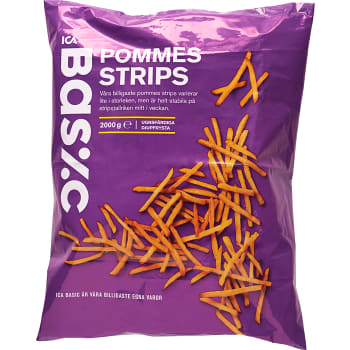Pommes strips Fryst 2kg ICA Basic