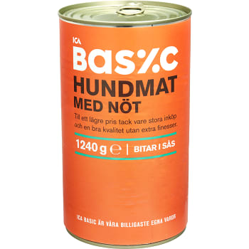 Hundmat Oxkött 1240g ICA Basic
