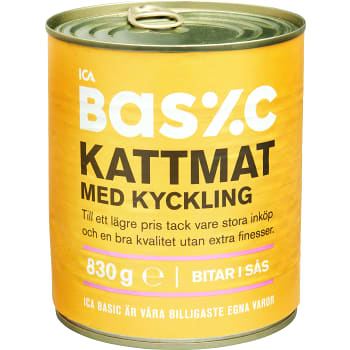 Kattmat Kyckling 830g ICA Basic