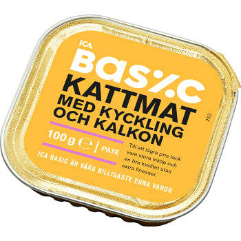 Kattmat Kyckling &amp; kalkon 100g ICA Basic