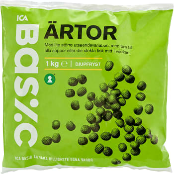 Ärtor Fryst 1kg ICA Basic