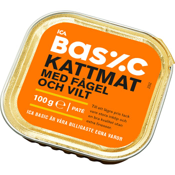 Kattmat Vilt & hare 100g ICA Basic