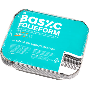 Med lock Aluminiumform 4,5dl 8-p ICA Basic
