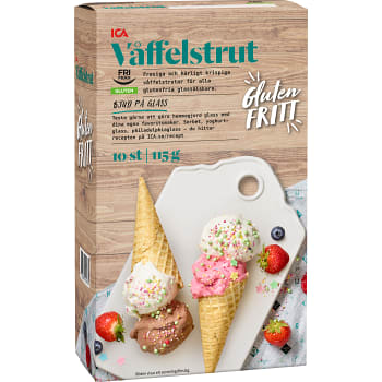 Våffelstrut Glutenfri 10-p 115g ICA