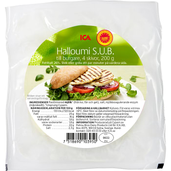 Halloumiburgare 4 Skivor 200g ICA