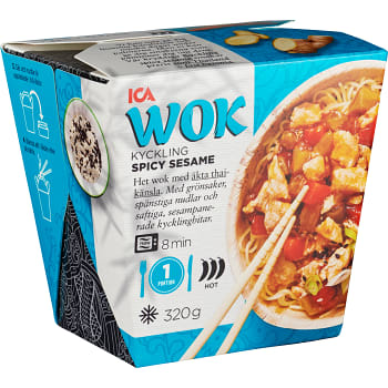 Wok Kyckling spicy sesame Fryst 320g ICA
