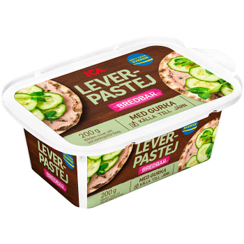 Leverapastej med gurka Bredbar 200g ICA