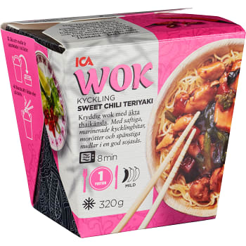 Wok Kyckling sweet chili teriyaki Fryst 320g ICA