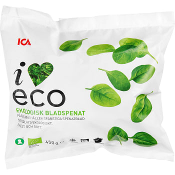 Bladspenat Fryst Ekologisk 450g ICA I love eco