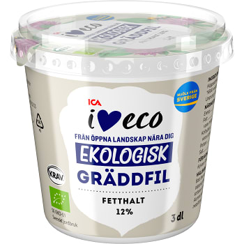 Gräddfil 12% 300ml KRAV ICA I love eco