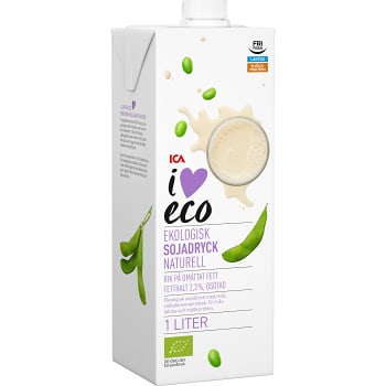 Sojadryck Naturell 1l Ekologisk ICA I love eco