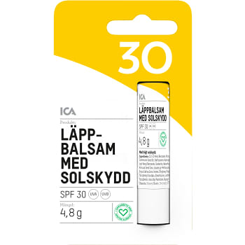 Läppbalsam med Solskydd SPF30 1-p ICA Hjärtat