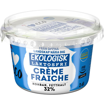 Crème fraiche Laktosfri 32% 2dl KRAV ICA I love eco