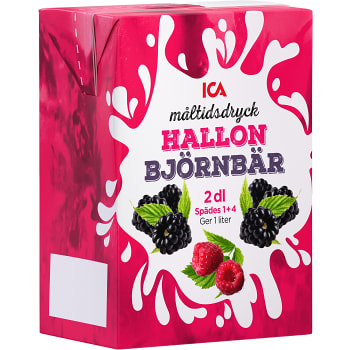 Hallon björnbär måltidsdryck 2dl ICA