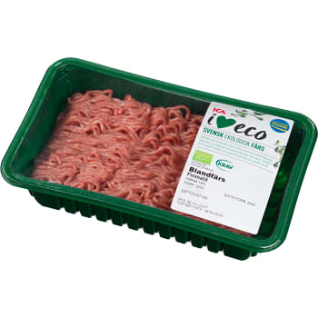 Blandfärs 50/50 18% 500g KRAV ICA I love eco
