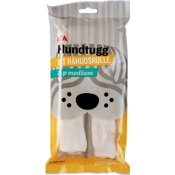 Tuggrulle Vit råhud 2-p ICA