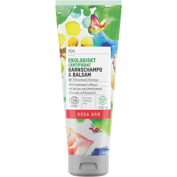 Barnchampo &amp; Balsam Ekologisk 2in1 250ml ICA Hjärtat EKO