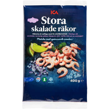 Stora skalade räkor 400g ICA