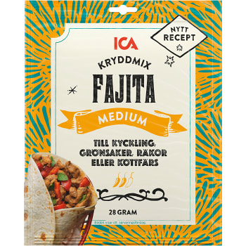Kryddmix Fajita medium 28g ICA