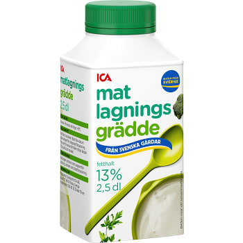 Matlagningsgrädde 13% 2,5dl ICA
