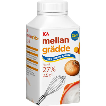 Mellangrädde 27% 2,5dl ICA
