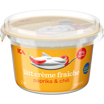 Crème fraiche Lätt Paprika &amp; chili 11% 2dl ICA