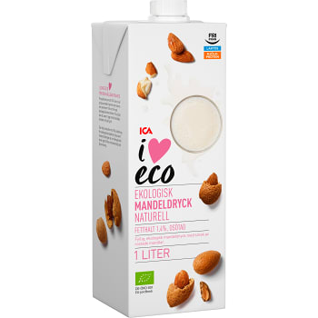Mandeldryck Ekologisk 1l ICA I love eco