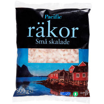 Små skalade räkor 500g Pacific