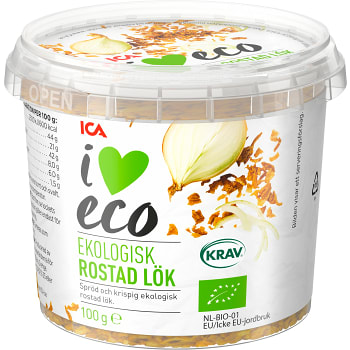 Rostad lök 100g KRAV ICA I love eco | Handla mat online från din lokala ...