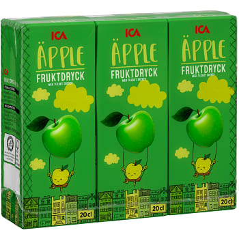 Fruktdryck Äppel 3-p 60ml ICA