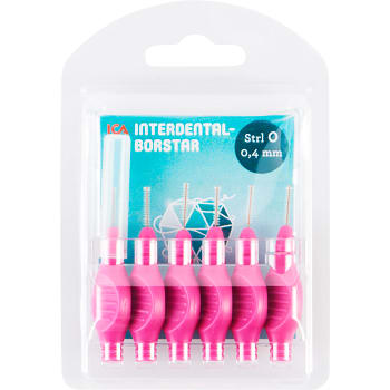 Mellanrumstandborstar 0,4mm 6-p ICA