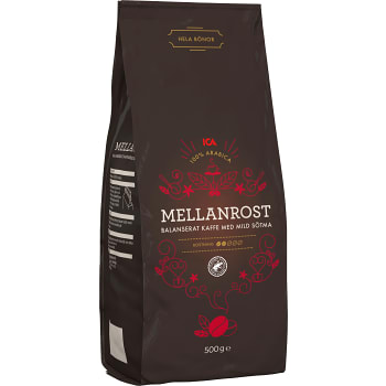Kaffebönor Mellanrost 500g ICA