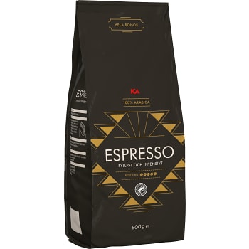 Kaffebönor Espresso 500g ICA