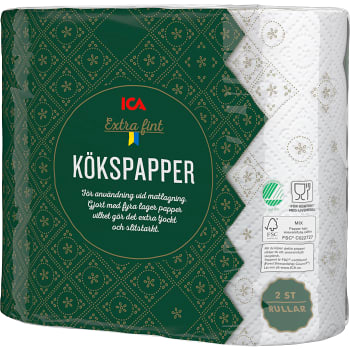 Kökspapper Extra fint 2-p Miljömärkt ICA