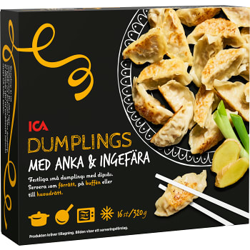 Dumplings Anka &amp; ingefära Fryst 16-p 320g ICA