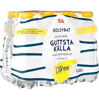 Vatten Kolsyrad Citron 33cl 12-p ICA