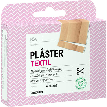 Plåster Textil ICA 1m x 6cm 1-p ICA