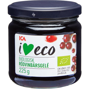 Gelé Rödvinbär Ekologisk 225g ICA I love eco