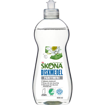 Handdiskmedel Parfymfri 400ml Miljömärkt ICA Skona