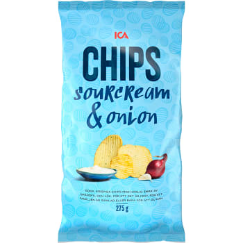 Chips Sourcream &amp; Onion 275g ICA