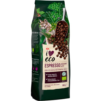 Espresso Hela bönor Ekologisk 500g ICA I love eco