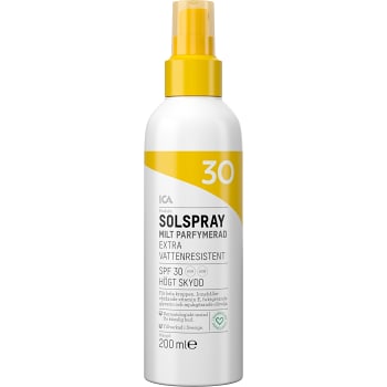 Solspray SPF 30 200ml ICA Hjärtat