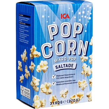 Micropopcorn saltade 270g 3-p ICA