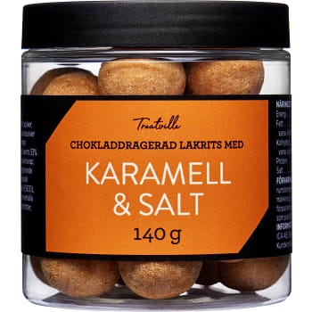 Lakritskulor Karamell &amp; Salt 140g Treatville
