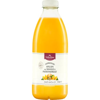 Juice Apelsin mango & passionsfrukt Nypressad 1l ICA Selection