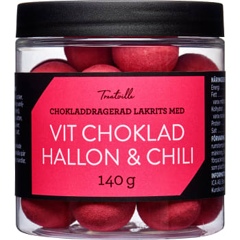 Lakritskulor Hallon &amp; chili 140g Treatville